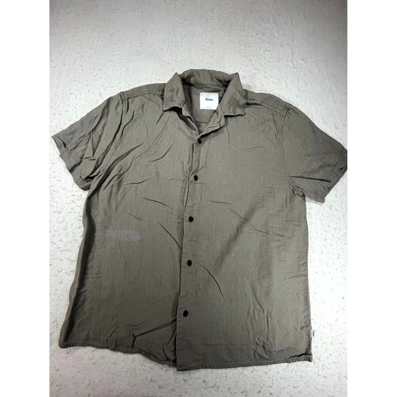 Katin Other - Katin Camp Shirt Mens Small Gray Short Sleeve Collared Beach Casual Button Up